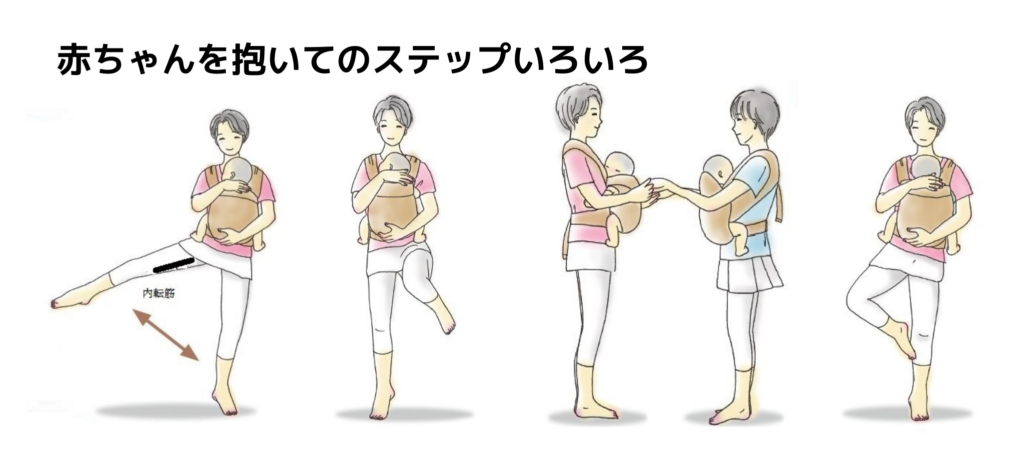 わらべうた産後ダンスのステップ