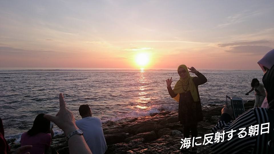 インドネシアの夕日